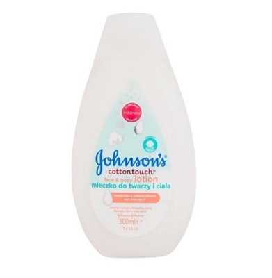 JOHNSON'S Cotton Touch mleczko do twarzy i ciała dla dzieci 300 ml