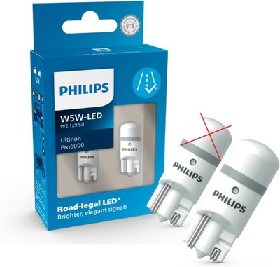 PHILIPS AUTOMOTIVE LIGHTING 1638630 ЛАМПОЧКИ, БІЛИЙ, W5W, 2 ШТУКИ DEFEKT