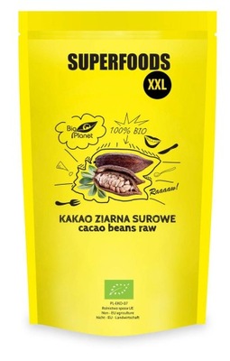 KAKAO ZIARNA SUROWE BIO 600 g BIO PLANET