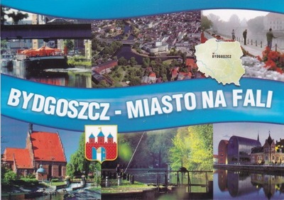 BYDGOSZCZ - BARKA - BRDA - KATEDRA - MAPKA - HERB