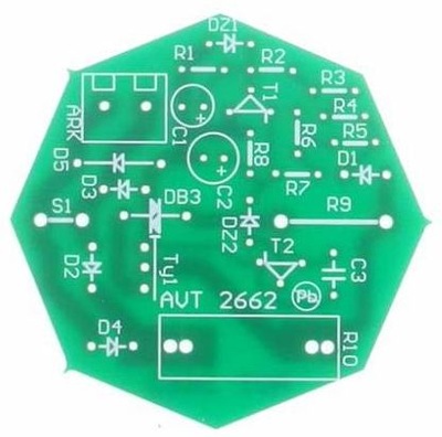 Wyłącznik z opóźnieniem, AVT2662 PCB