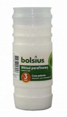 Wkład do znicza Bolsius parafinowy 3 - Dniowy