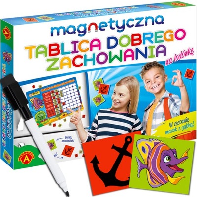 Tablica dobrego zachowania EDUKACYJNA MOTYWACYJNA magnetyczna magnesy pisak