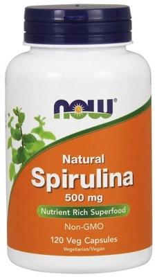 NOW Foods -Spirulina Naturalna 500mg 120 vkaps