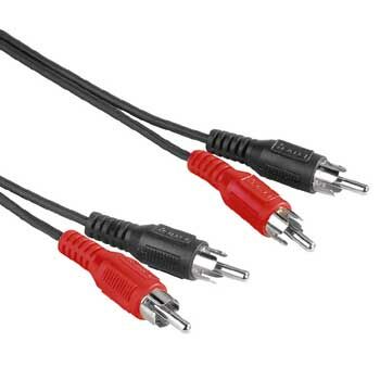 Kabel 2x Cinch - 2x Cinch RCA M/M 2,5m. Std. HAMA