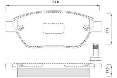 TRINKELĖS STABDŽIŲ PEUGEOT 307 1 KPL STARLINE 