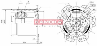 MUÑÓN DE ACCIONAMIENTO KAMOKA 8709  