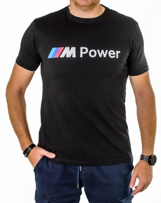 CZARNA Koszulka męska T-shirt M BMW MPOWER