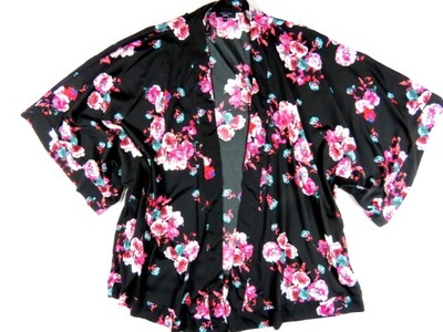 NEW LOOK__CIENKA NARZUTKA KWIATY KIMONO__56