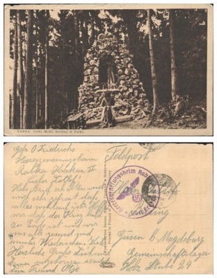Rabka Zdrój Grota Matki Boskiej w Parku 1940r.