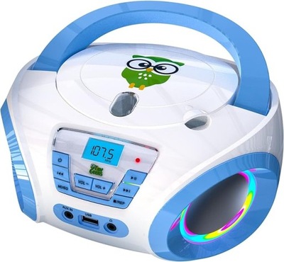 TinyGeeks Kids Boombox odtwarzacz CD dla dzieci NIEUŻYWANY J