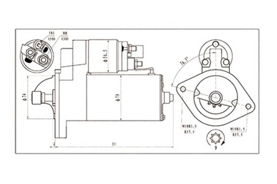 MAGNETI MARELLI ARRANCADOR 12V TOYOTA AVENSIS COROLLA 2.0 D-4D 2002 -  