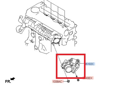 Дроссельная заслонка двигателя 351002a600 do kia/hyundai фото №1