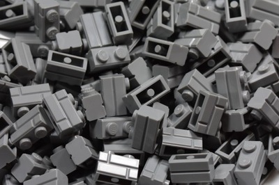 Lego lbg jasnoszary klocek cegła 1x2 98283 80szt
