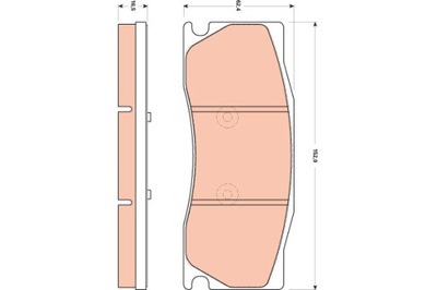 КОЛОДКИ ТОРМОЗНЫЕ TRW GDB1850