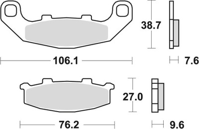 TRINKELĖS HAMULC. KAWASAKI/SUZUKI /MOTOCIKLAI 