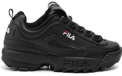 44 BUTY MĘSKIE FILA DISRUPTOR LOW CZARNE NOWOŚĆ