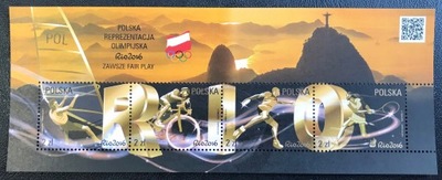 Blok Bl. 292 ** 2016 Polska Reprezentacja Rio 2016