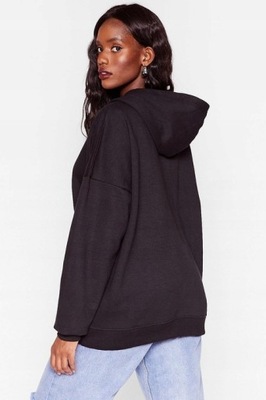 NASTY GAL BLUZA OVERSIZED Z KAPTUREM S