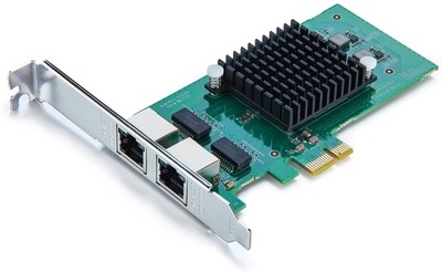 Karta PCIe X1 Dual RJ45 Gigabit Ethernet NIC