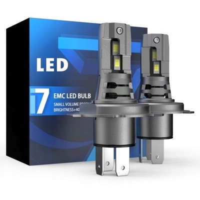 LAMPS LED I7 H4 CSP LIGHT +400% HOMOLOGATION E11  