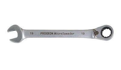 Klucz płasko-oczkowy z grzechotką Proxxon 19 mm