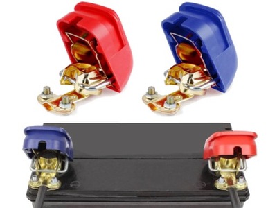 2 PCS. CLAMP LINK CALIPERS ZACISKOW BATTERY BRASS SELF-LOCKING AUTO  