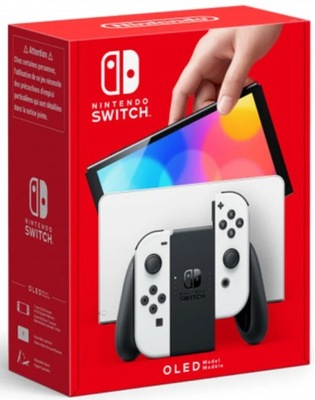 BIAŁA KONSOLA NINTENDO SWITCH OLED 64GB