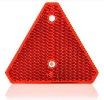 TROJKAT ODBLASKOWY CZERWONY