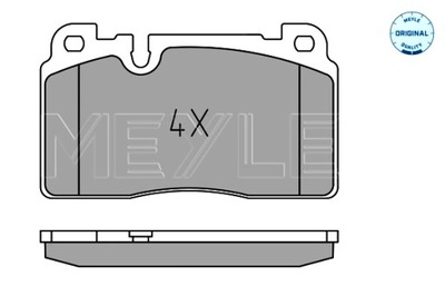 MEYLE КОЛОДКИ ТОРМОЗНЫЕ ПЕРЕД AUDI A6 C7 A7 Q5 PORSCHE MACAN 1.8-3.6