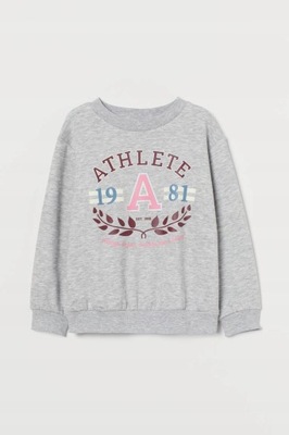 CIEPŁA BLUZA ATHLETE H&M 134/140