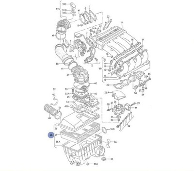 FILTRAS ORO SUKOMPLEKTUOTAS VW CORRADO KR 9A 