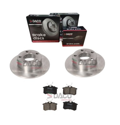 DISCOS ZAPATAS PARTE TRASERA AUDI A6 C5 VW PASSAT B5 FL + 2 X SOPORTES  