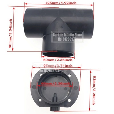 60/75MM PARA WEBASTO EBERSPAECHER DIESEL PARKING ACCESORIOS ODPOWIETRZ~7739  