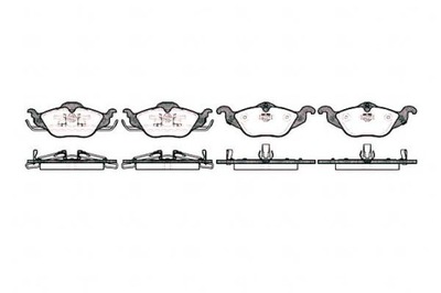 КОЛОДКИ ГАЛЬМІВНІ OPEL ASTRA 17.3MM WVA23063 Z ДАТЧИК