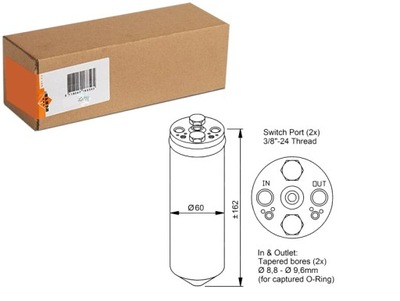 NRF DESHUMECTADOR DE ACONDICIONADOR ISUZU KB TROOPER II MITSUBISHI 3000 GT COLT  