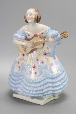 =ARTexpert= Figura figurka HEREND Dama z gitarą