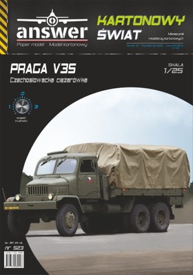 Ciężarówka wojskowa PRAGA V3S, Answer, 1:25