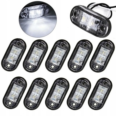 10X FAROS LUZ DE POSICIÓN DE CERCO DIODOWE 3LED 12V/24V  