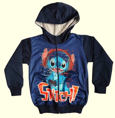 BLUZA ROZPINANA STITCH MINECRAFT KAPTUR R. 146