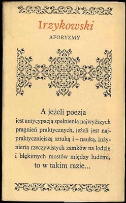 Irzykowski K.: Aforyzmy 1975