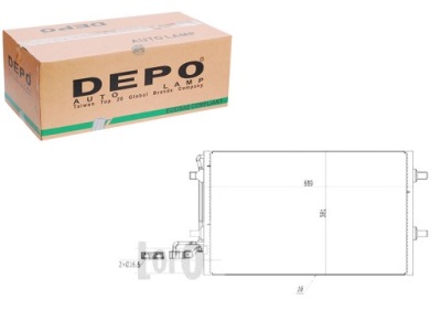 Конденсатор кондиционера volvo depo фото №1