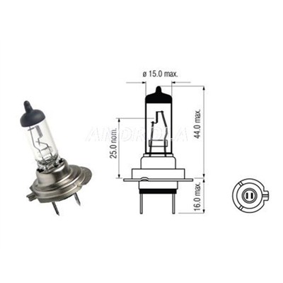 LAMP H7 12V 55W PX26D CAR-COM 1 PC.  