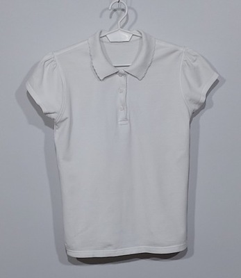 biała koszulka polo George 122-128