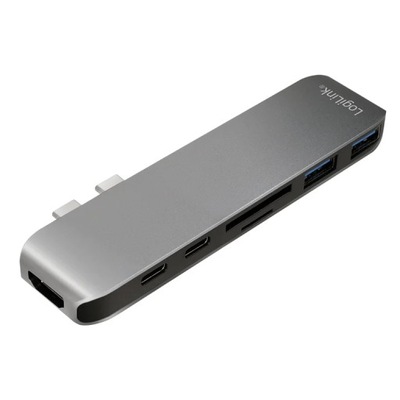 LogiLink UA0302 stacja dokująca USB 3.2 Gen 1 (3.1 Gen 1) Type-C Alumi...