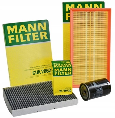 MANN JUEGO DE FILTROS VW GOLF 4 IV 1.6 1.8 1.8T AUDI TT 1.8T VW BORA 1.8 1.8T  