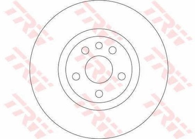 DISCOS DE FRENADO PARTE DELANTERA TRW DF4257  