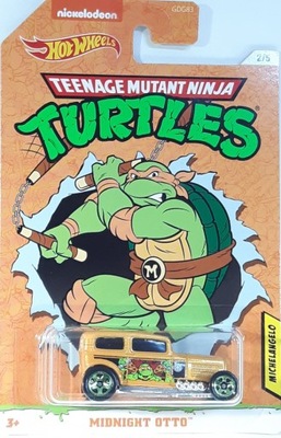 Hot Wheels Autko filmowe żółwie Ninja Michelangelo