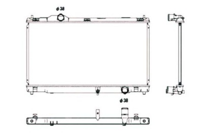 Nrf радиатор lexus is250 2 фото №1