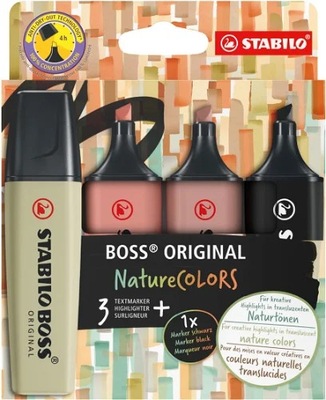 Zakreślacie Boss Nature Colors - 4szt